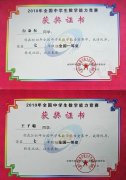 祝賀美視學(xué)子在2010年全國(guó)中學(xué)生數(shù)學(xué)能力競(jìng)賽中取得驕人佳績(jī)