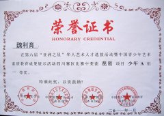 美視學(xué)子魏利育在第6屆“亞洲之星”華人藝術(shù)人才選拔活動中榮獲琵琶項(xiàng)目少年A組一等獎