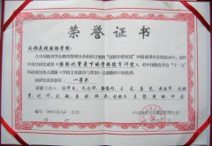 我校在“創(chuàng)建和諧校園”科研成果申報(bào)活動中榮獲一等獎